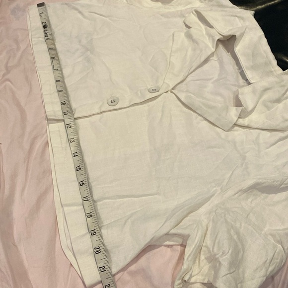 NWOT Princess Polly ADDISON SET White Two Piece Button Down Top and Shorts Sz 12 - Picture 16 of 16
